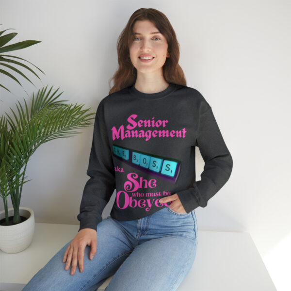 Senior Management (aka She Who Must Be Obeyed): Unisex Heavy Blend™ Crewneck Sweatshirt - Image 21