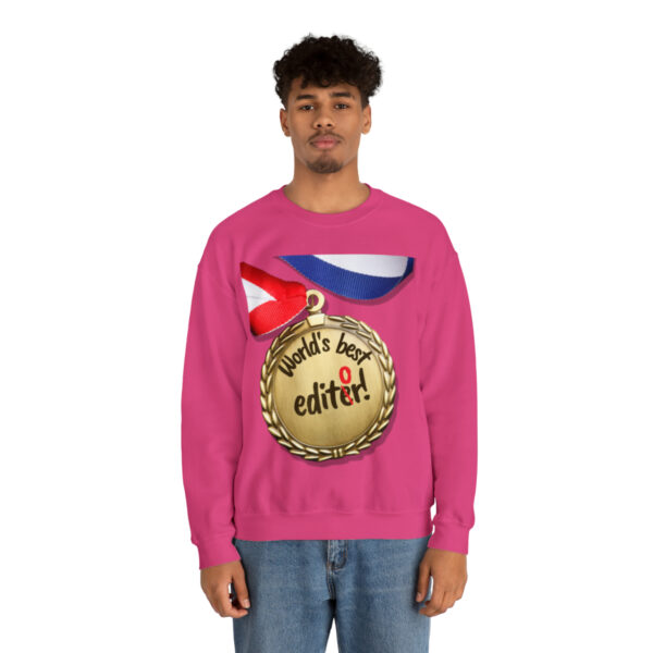 World's Best Editor: Unisex Heavy Blend™ Crewneck Sweatshirt - Image 32