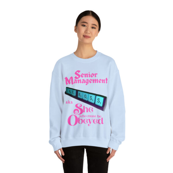 Senior Management (aka She Who Must Be Obeyed): Unisex Heavy Blend™ Crewneck Sweatshirt - Image 22