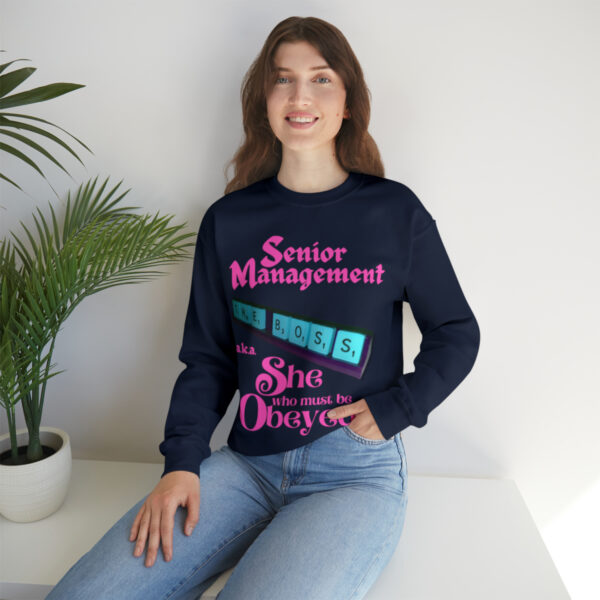 Senior Management (aka She Who Must Be Obeyed): Unisex Heavy Blend™ Crewneck Sweatshirt - Image 27