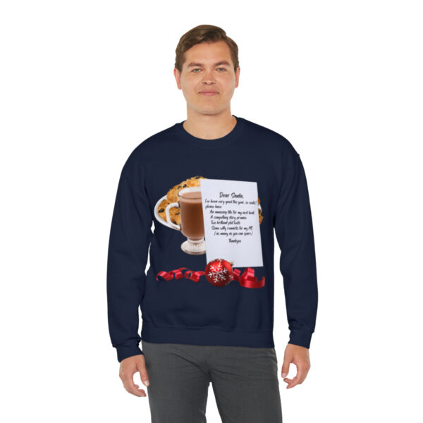 Writer's Note for Santa: Unisex Heavy Blend™ Crewneck Sweatshirt - Image 2