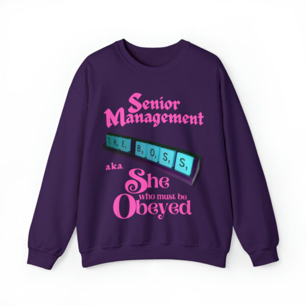 Senior Management (aka She Who Must Be Obeyed): Unisex Heavy Blend™ Crewneck Sweatshirt - Image 28