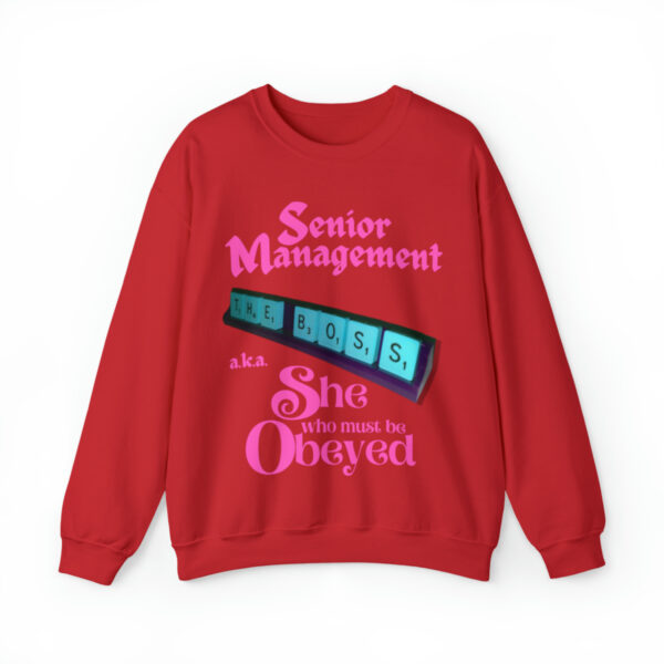 Senior Management (aka She Who Must Be Obeyed): Unisex Heavy Blend™ Crewneck Sweatshirt - Image 31