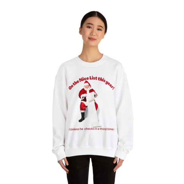 On the Nice List: Unisex Heavy Blend™ Crewneck Sweatshirt - Image 5