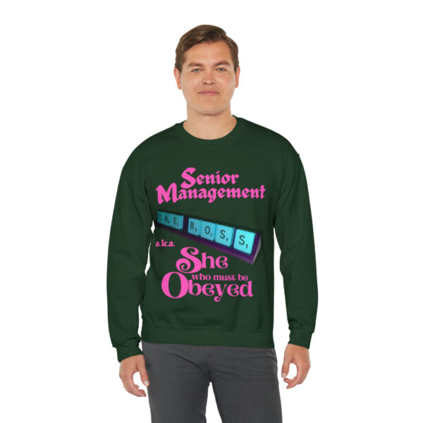 Senior Management (aka She Who Must Be Obeyed): Unisex Heavy Blend™ Crewneck Sweatshirt - Image 17