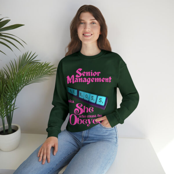 Senior Management (aka She Who Must Be Obeyed): Unisex Heavy Blend™ Crewneck Sweatshirt - Image 18