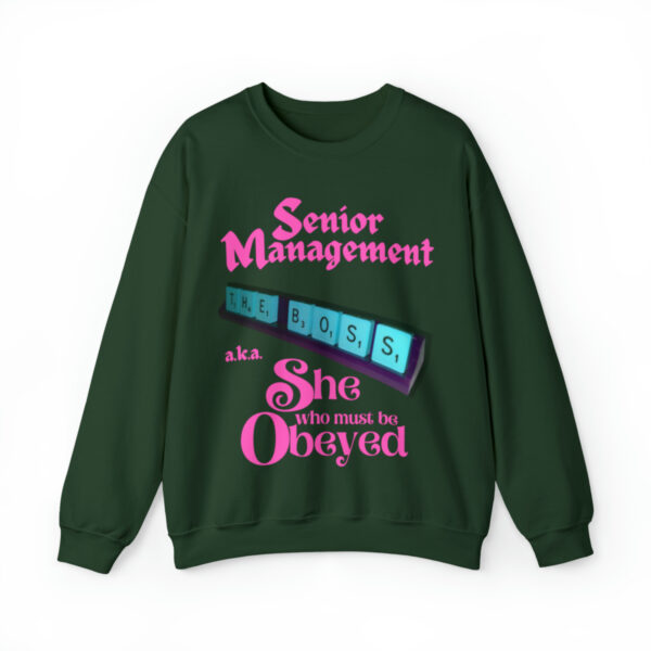 Senior Management (aka She Who Must Be Obeyed): Unisex Heavy Blend™ Crewneck Sweatshirt - Image 16