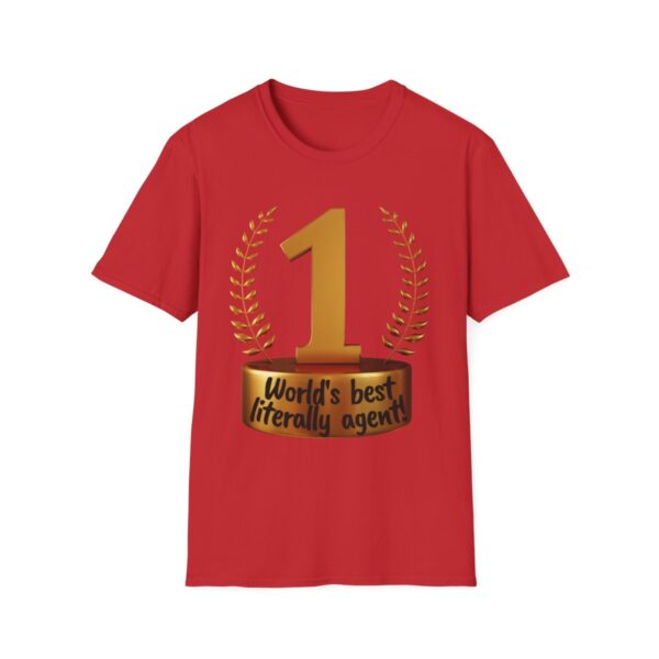 World's Best Literally Agent: Unisex Softstyle T-shirt - Image 32