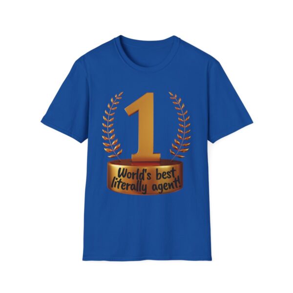 World's Best Literally Agent: Unisex Softstyle T-shirt - Image 23