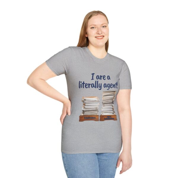 I are a Literally Agent: Unisex Softstyle T-shirt - Image 10