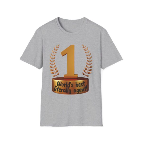 World's Best Literally Agent: Unisex Softstyle T-shirt - Image 11