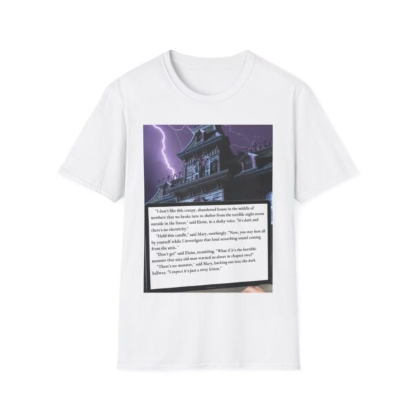 Creepy House (#2) (horror): Unisex Softstyle T-Shirt - Image 5