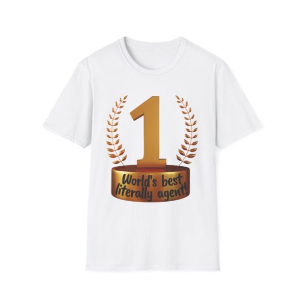 World's Best Literally Agent: Unisex Softstyle T-shirt - Image 5