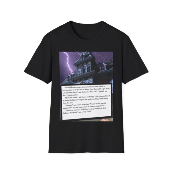 Creepy House (#2) (horror): Unisex Softstyle T-Shirt - Image 8