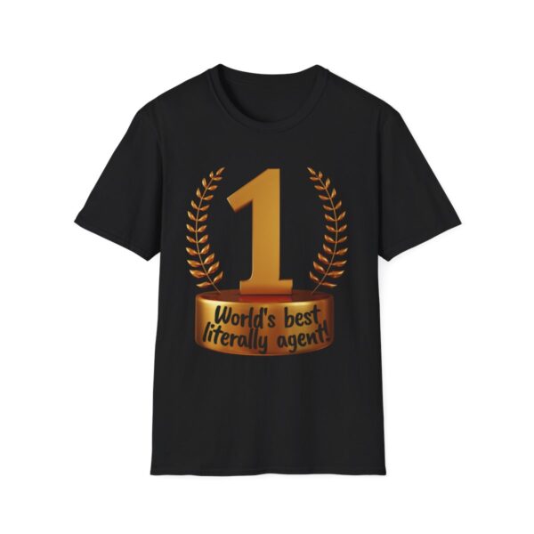 World's Best Literally Agent: Unisex Softstyle T-shirt - Image 8