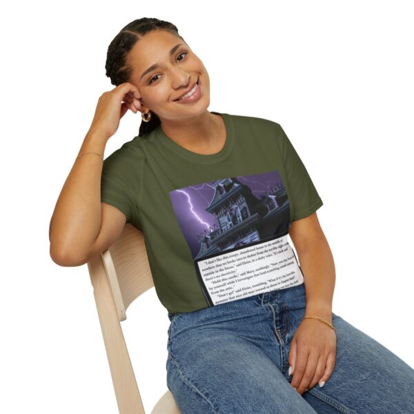 Creepy House (#2) (horror): Unisex Softstyle T-Shirt - Image 12