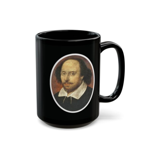 Famous Quotes, Forgotten First Drafts (Shakespeare) Black Ceramic Mug (11oz or 15oz) - Image 9