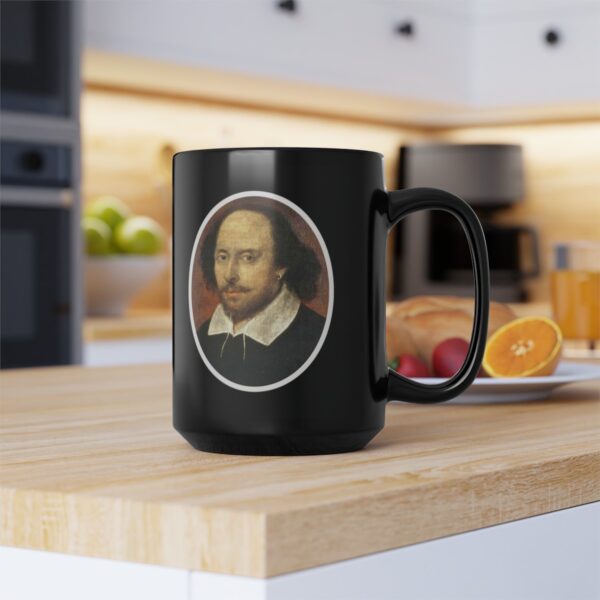 Famous Quotes, Forgotten First Drafts (Shakespeare) Black Ceramic Mug (11oz or 15oz) - Image 11