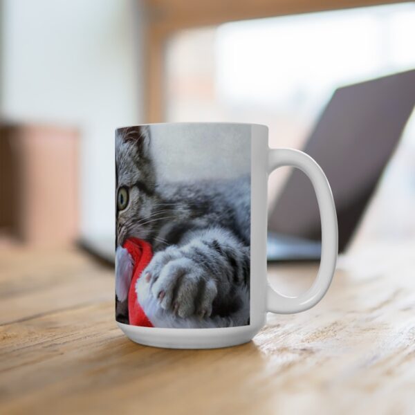 Me? On the naughty list? (kitten) - Ceramic Mug (11oz or 15oz) - Image 16