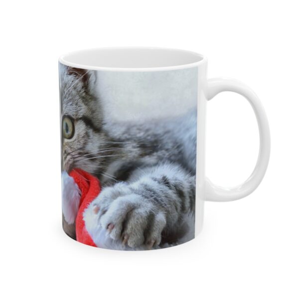 Me? On the naughty list? (kitten) - Ceramic Mug (11oz or 15oz) - Image 4