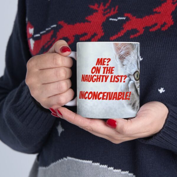 Me? On the naughty list? (kitten) - Ceramic Mug (11oz or 15oz) - Image 11