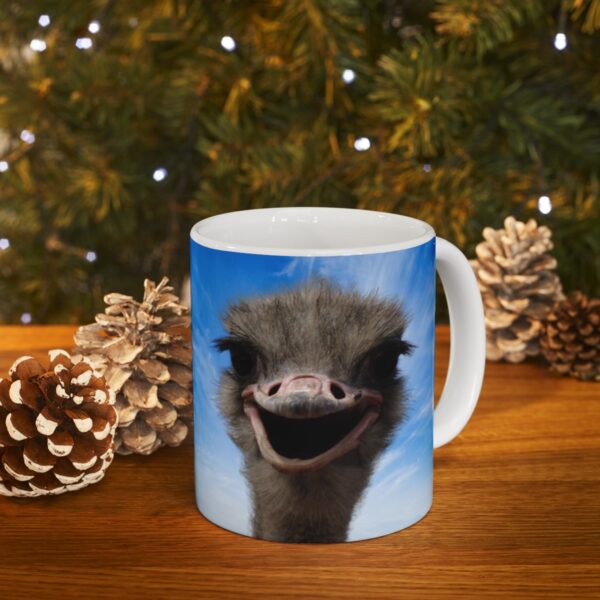 Keep smiling (it makes people think you're up to something) Ceramic Mug (11oz or 15oz) - Image 9