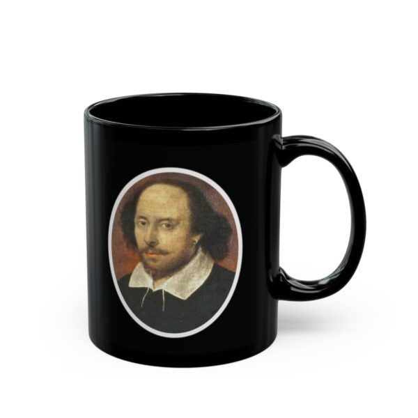 Famous Quotes, Forgotten First Drafts (Shakespeare) Black Ceramic Mug (11oz or 15oz) - Image 2