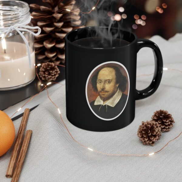 Famous Quotes, Forgotten First Drafts (Shakespeare) Black Ceramic Mug (11oz or 15oz) - Image 5