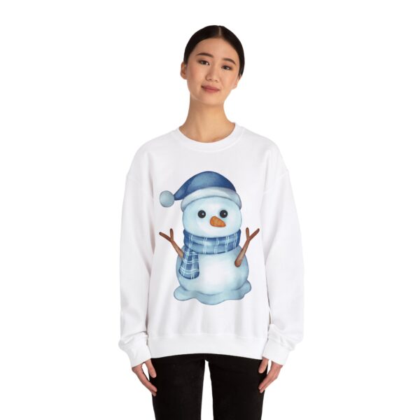 Snowman (blue) Unisex Heavy Blend™ Crewneck Sweatshirt - Image 3