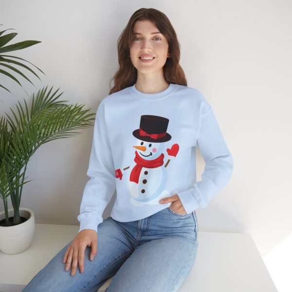 Snowman (red) Unisex Heavy Blend™ Crewneck Sweatshirt - Image 20