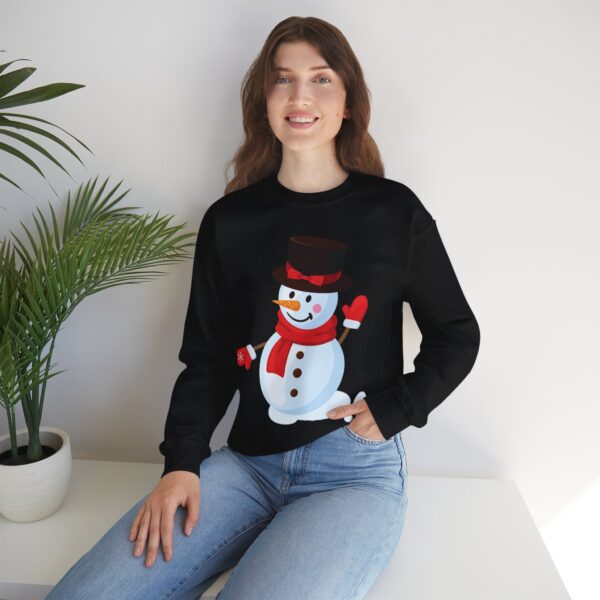 Snowman (red) Unisex Heavy Blend™ Crewneck Sweatshirt - Image 8