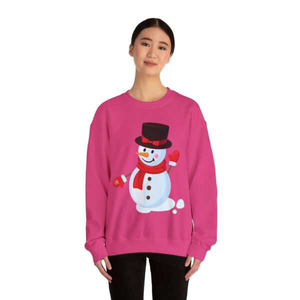 Snowman (red) Unisex Heavy Blend™ Crewneck Sweatshirt - Image 31