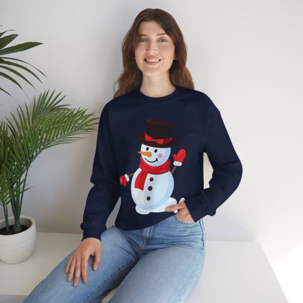 Snowman (red) Unisex Heavy Blend™ Crewneck Sweatshirt - Image 24