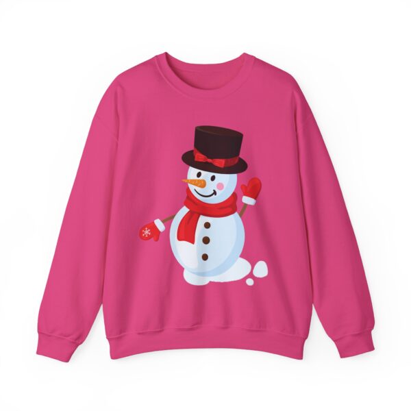 Snowman (red) Unisex Heavy Blend™ Crewneck Sweatshirt - Image 29