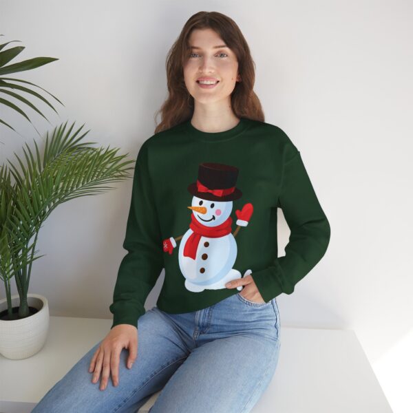 Snowman (red) Unisex Heavy Blend™ Crewneck Sweatshirt - Image 16