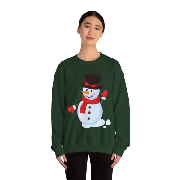 Snowman (red) Unisex Heavy Blend™ Crewneck Sweatshirt - Image 15