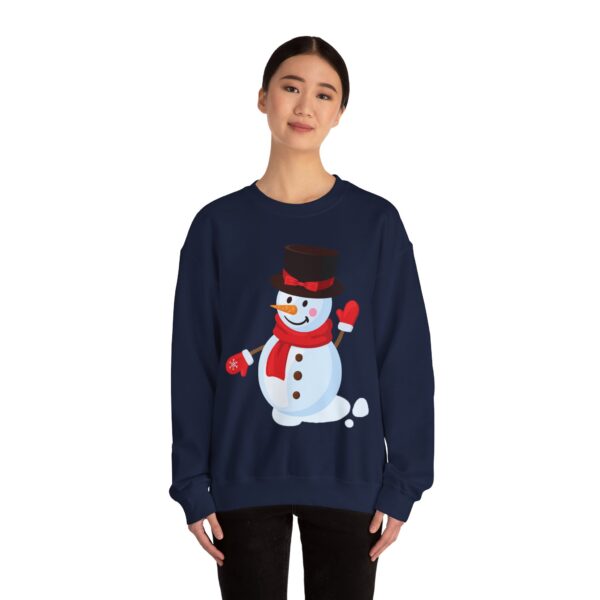 Snowman (red) Unisex Heavy Blend™ Crewneck Sweatshirt - Image 23