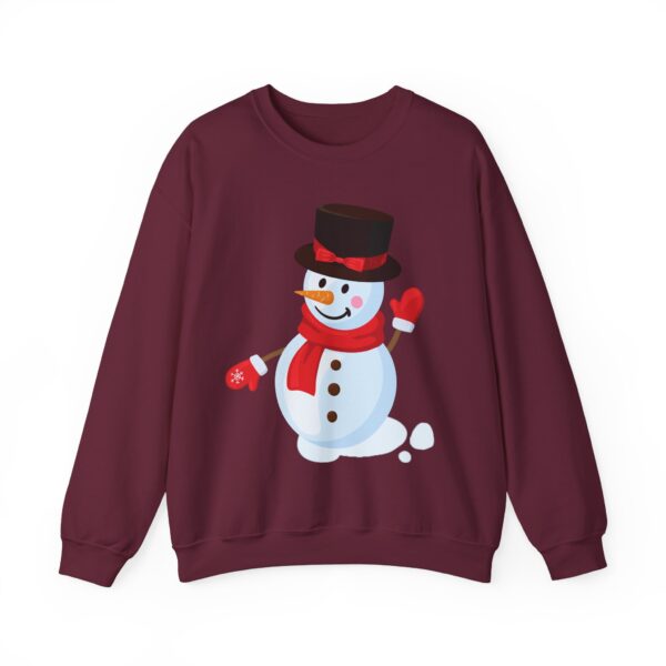 Snowman (red) Unisex Heavy Blend™ Crewneck Sweatshirt - Image 9