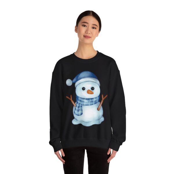 Snowman (blue) Unisex Heavy Blend™ Crewneck Sweatshirt - Image 7