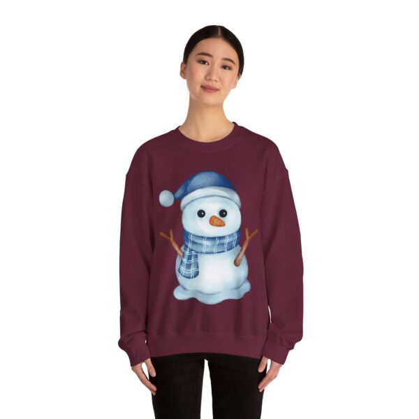 Snowman (blue) Unisex Heavy Blend™ Crewneck Sweatshirt - Image 12