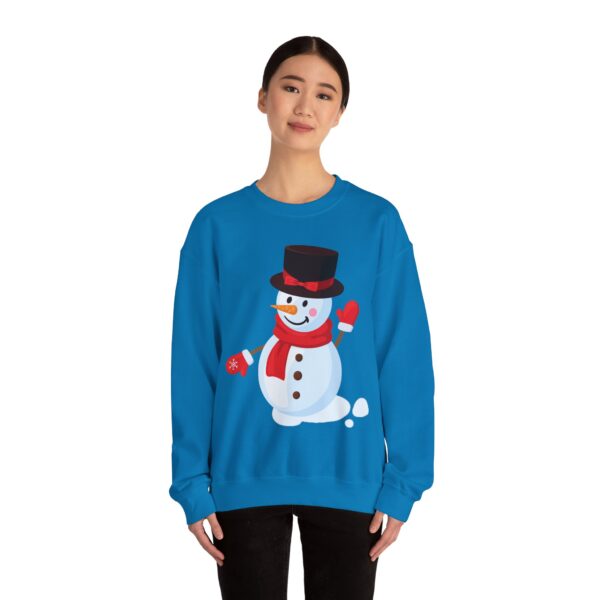 Snowman (red) Unisex Heavy Blend™ Crewneck Sweatshirt - Image 41