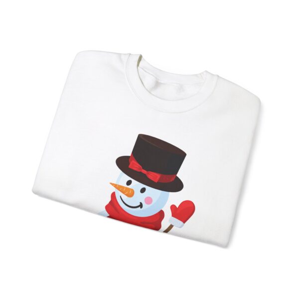 Snowman (red) Unisex Heavy Blend™ Crewneck Sweatshirt - Image 2