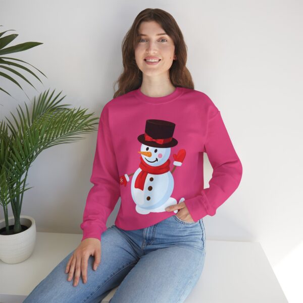 Snowman (red) Unisex Heavy Blend™ Crewneck Sweatshirt - Image 32