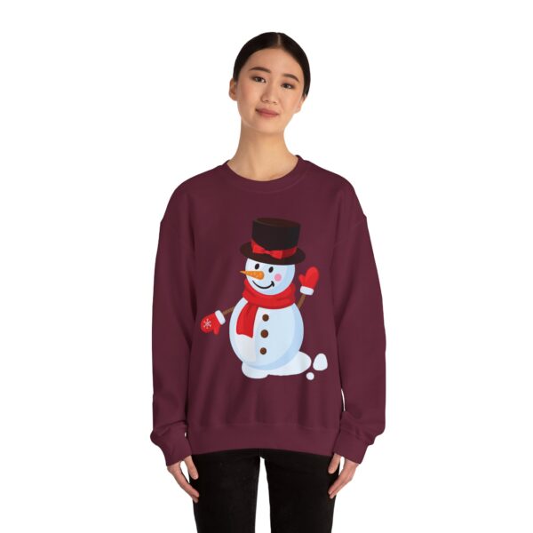 Snowman (red) Unisex Heavy Blend™ Crewneck Sweatshirt - Image 11