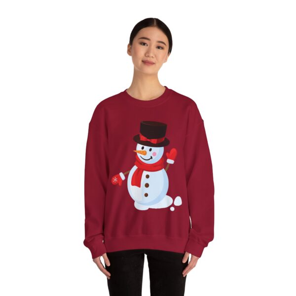 Snowman (red) Unisex Heavy Blend™ Crewneck Sweatshirt - Image 35