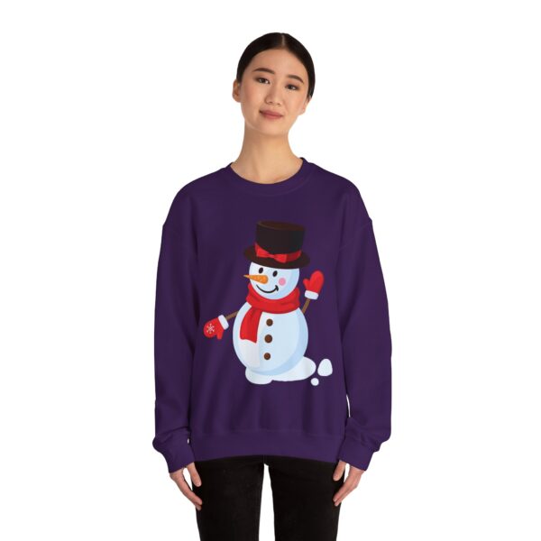 Snowman (red) Unisex Heavy Blend™ Crewneck Sweatshirt - Image 27