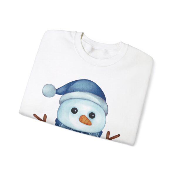 Snowman (blue) Unisex Heavy Blend™ Crewneck Sweatshirt - Image 2