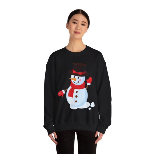 Snowman (red) Unisex Heavy Blend™ Crewneck Sweatshirt - Image 7