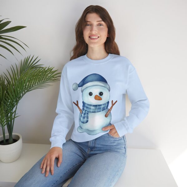 Snowman (blue) Unisex Heavy Blend™ Crewneck Sweatshirt - Image 21