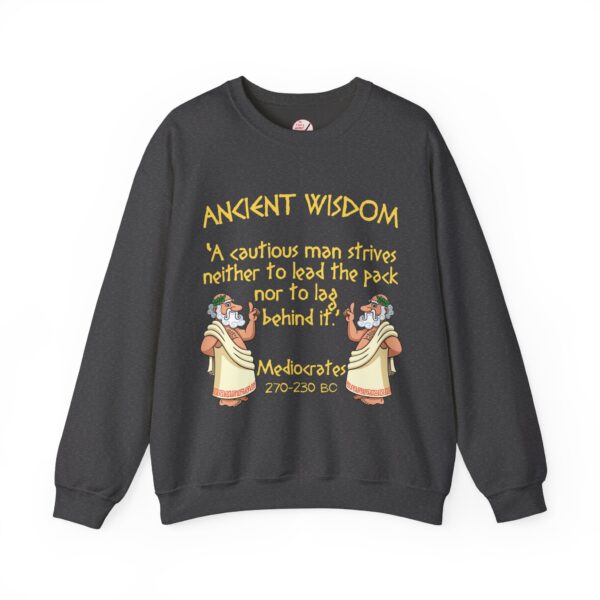 Ancient Wisdom - Mediocrates Unisex Heavy Blend™ Crewneck Sweatshirt - Image 7